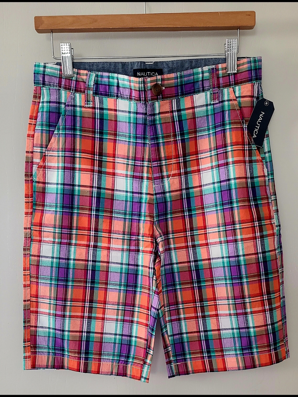 Nautica Boy's Multi-Color Plaid Shorts